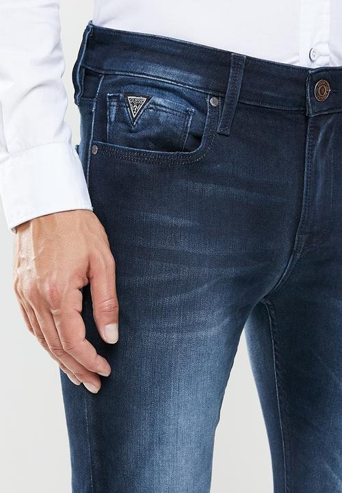 GUESS - Skinny dark wash jeans - blue
