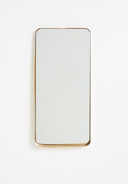 Sixth Floor - Arnett framed mirror - gold