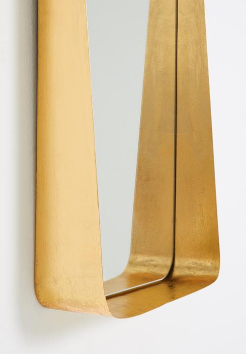 Sixth Floor - Arnett framed mirror - gold