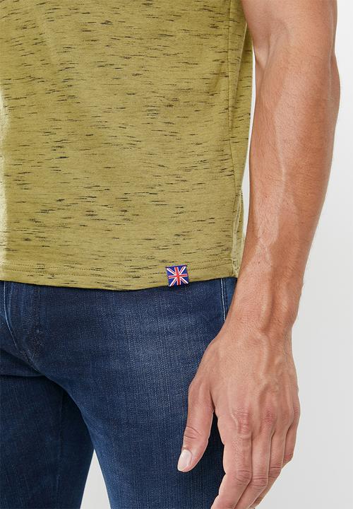 Lonsdale - Inkjet v-neck tee - green