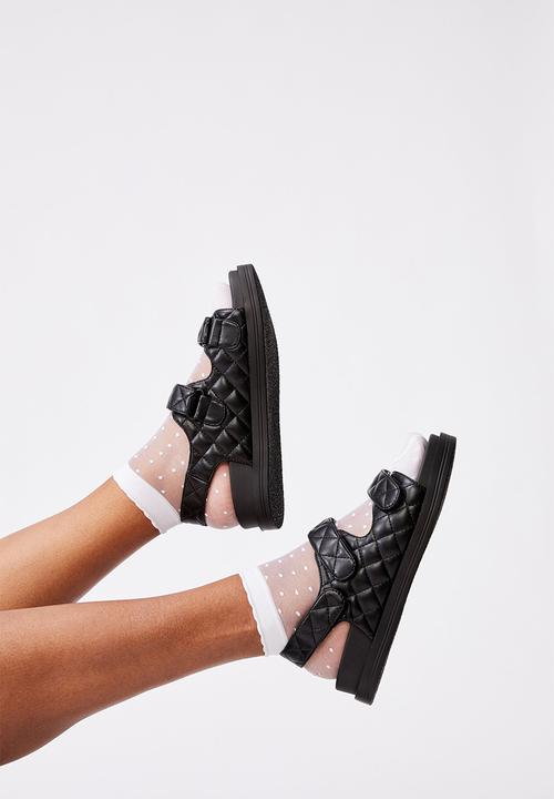 Cotton On - Spot sheer sock - white