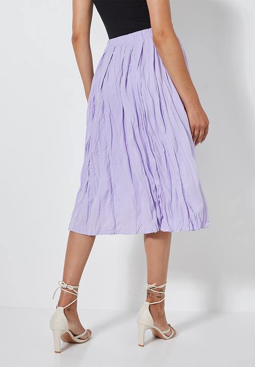 Superbalist - Crushed midi skirt - lilac