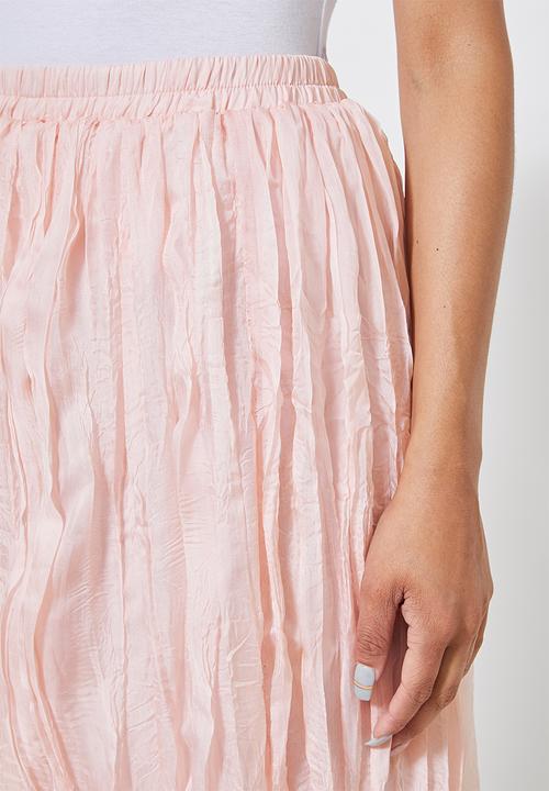 Superbalist - Crushed maxi skirt - blush pink