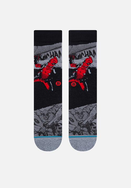 Stance Socks - Deadpool socks - black