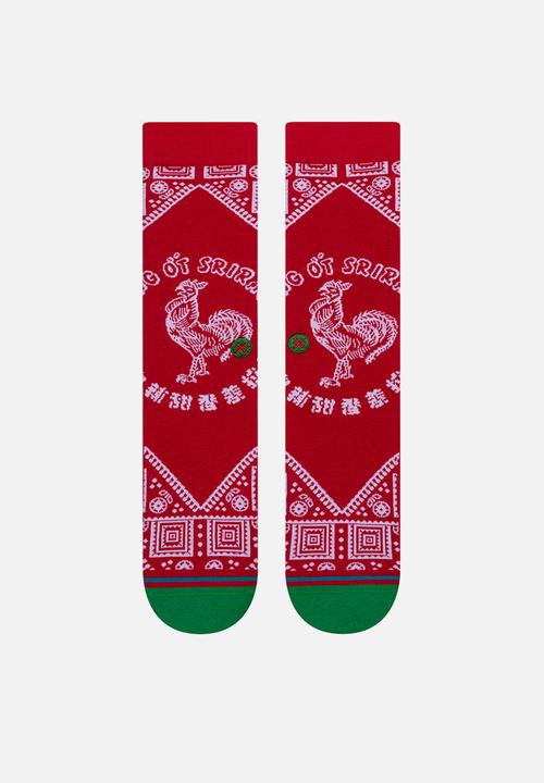 Stance Socks - Sriracha socks - red