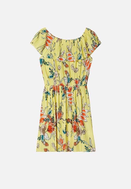 Name It - Hana short sleeve dress - limelight