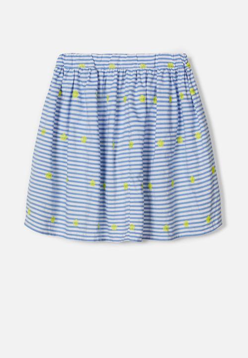 Name It - Jilly stripe skirt - colony blue