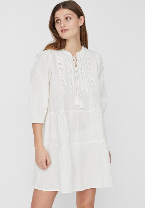 Vero Moda - Must have boho 3/4 tunic - snow white