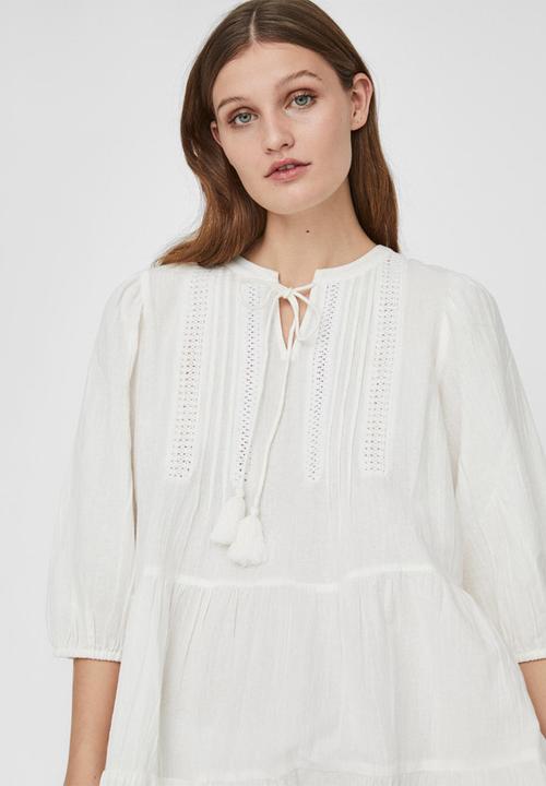 Vero Moda - Must have boho 3/4 tunic - snow white