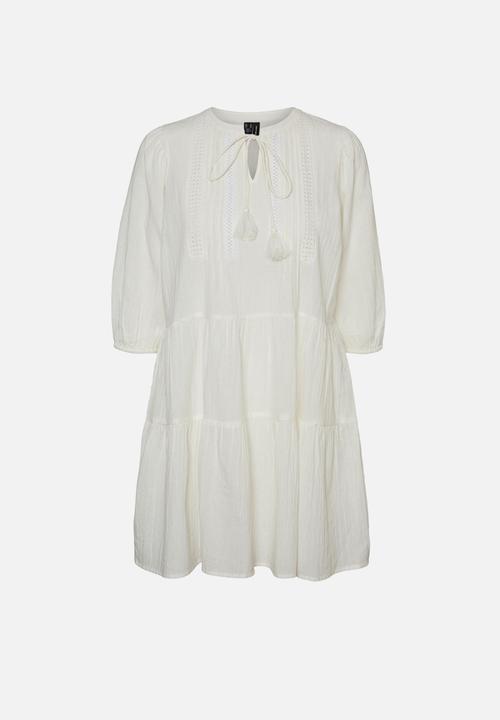 Vero Moda - Must have boho 3/4 tunic - snow white