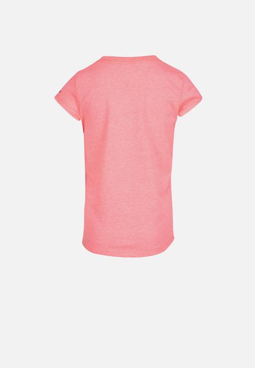 Converse - Cnvg marle print cp box tee - electric blush heather