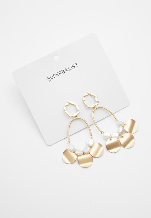 Superbalist - Phoebe statement earrings - gold