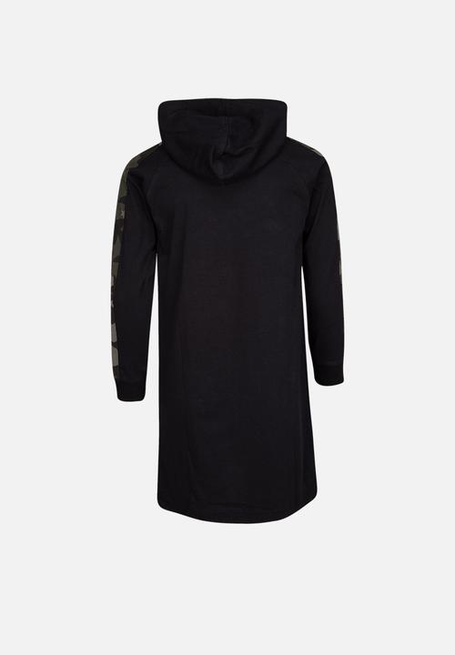 Converse - Camo inset hoodie dress - multi