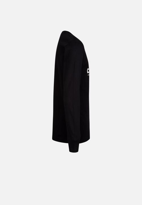 Converse - Originals wordmark long sleeve tee - black
