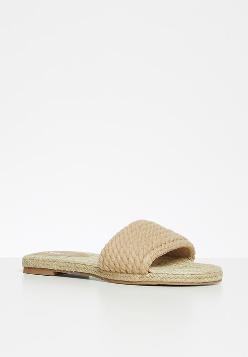 Cotton On - Remi rope single vamp espadrile slide - neutral rope