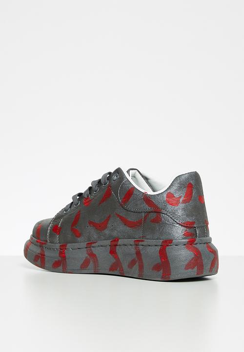 UrbanArt - Hype 2 sneaker - grey & red