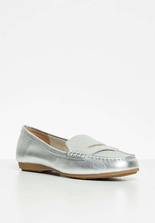 ALDO - Gweaviel leather loafer - silver