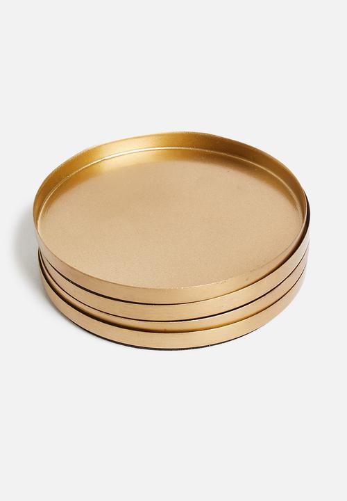 Sixth Floor - Coaster set of 4 - bronze