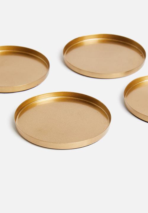 Sixth Floor - Coaster set of 4 - bronze