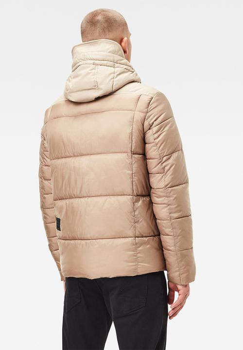G-STAR - Utility pocket puffer - stone