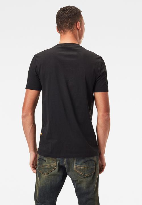 G-STAR - 3d raw. logo slim r short sleeve tee - black