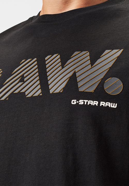 G-STAR - 3d raw. logo slim r short sleeve tee - black