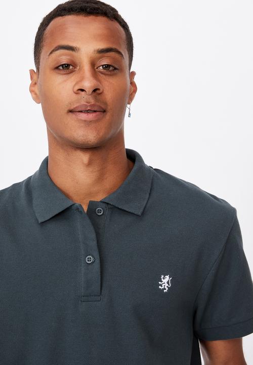 Cotton On - Essential short sleeve polo - forest green