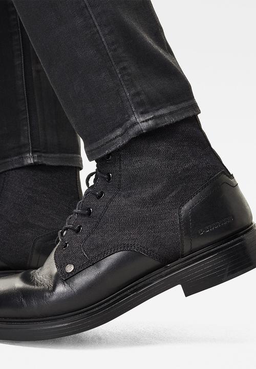 G-STAR - Revend skinny-elto nero black superstretch - black 