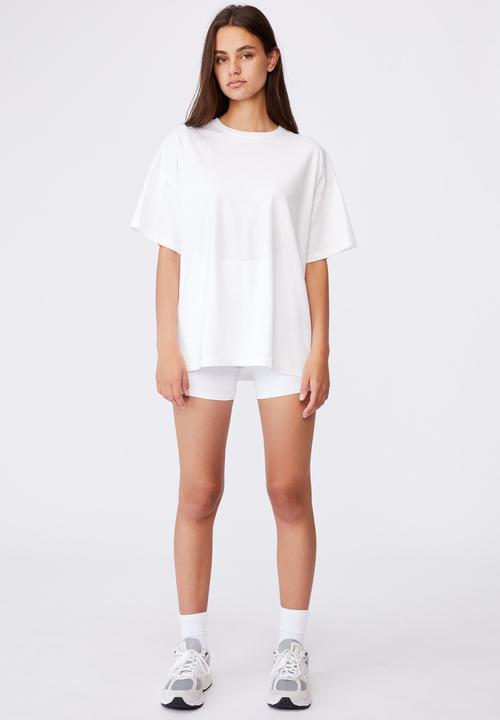 Factorie - Super relaxed basic tee - white