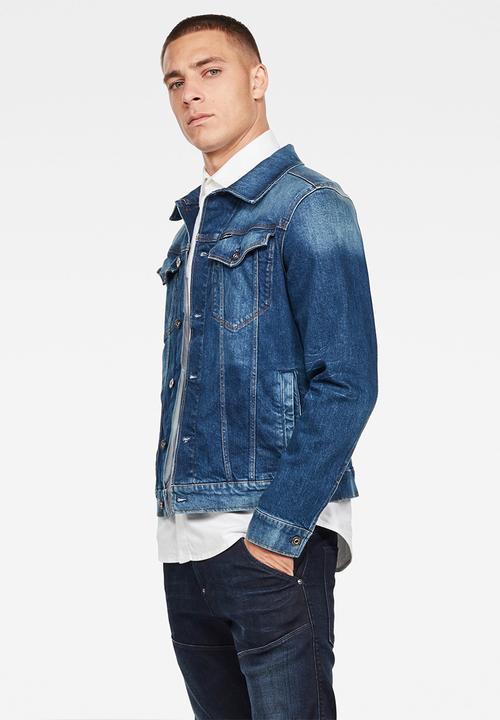 G-STAR - 3301 slim fit jacket - stone