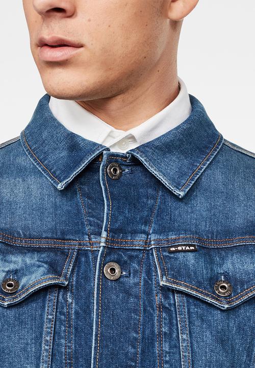 G-STAR - 3301 slim fit jacket - stone