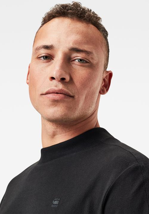 G-STAR - Korpaz mock r long sleeve tee - black