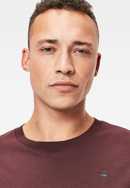 G-STAR - Lash r long sleeve tee - burgundy 