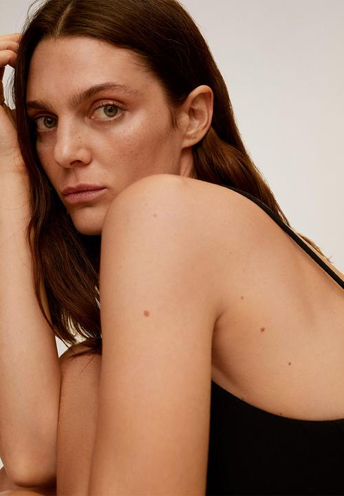 MANGO - Dress nuvertu - black