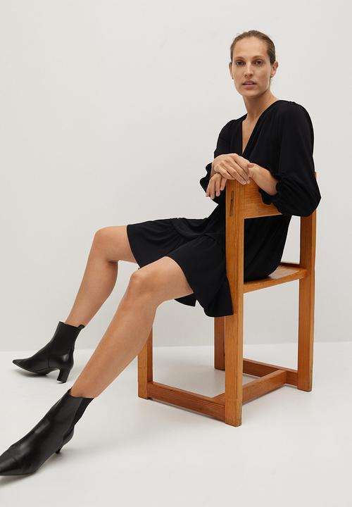 MANGO - Dress moss7 - black