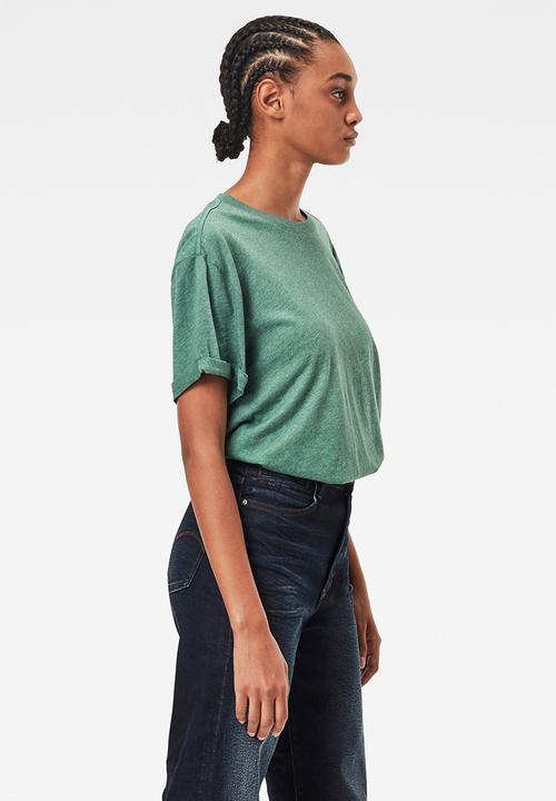 G-STAR - Lash fem loose short sleeve - cosmo green