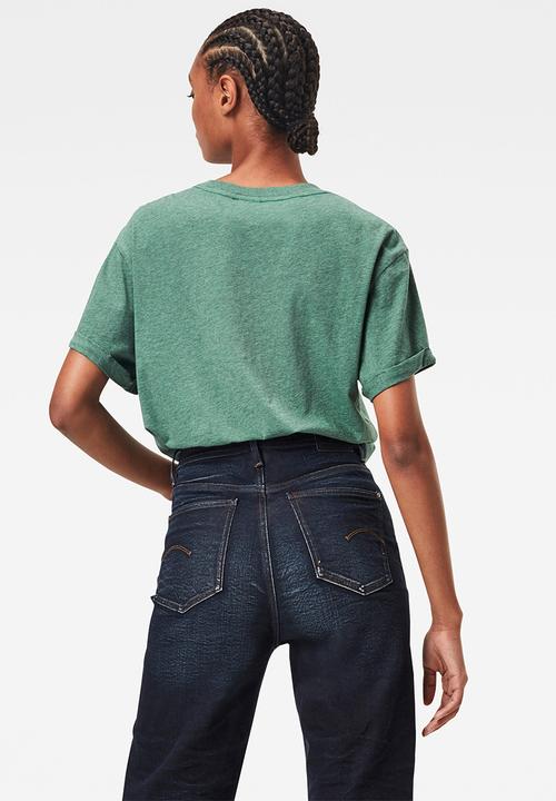 G-STAR - Lash fem loose short sleeve - cosmo green