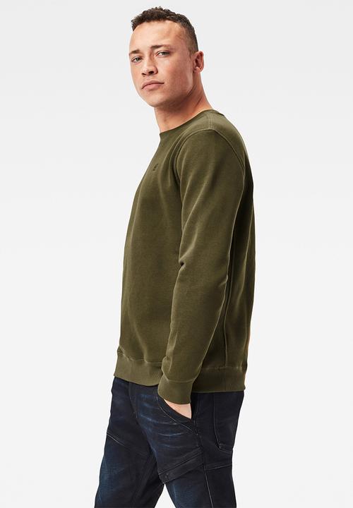 G-STAR - Premium core r long sleeve sweat - olive