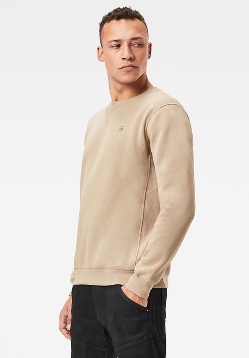 G-STAR - Premium core r long sleeve sweat - stone