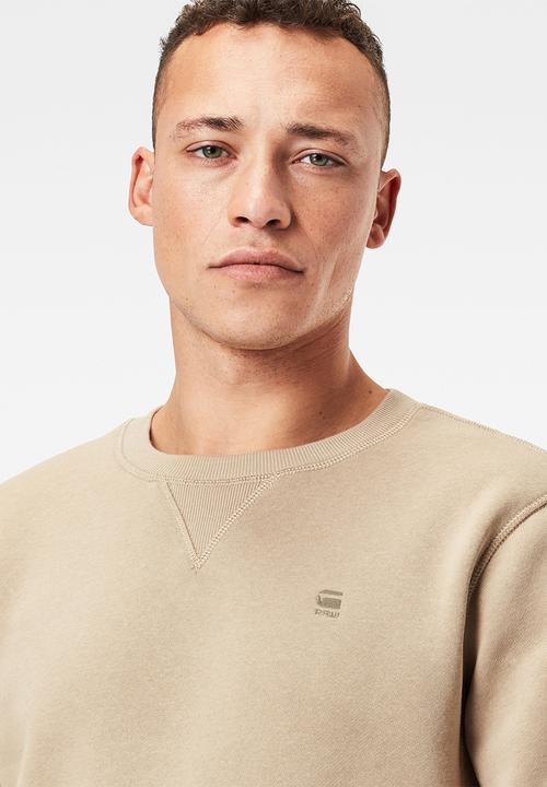 G-STAR - Premium core r long sleeve sweat - stone