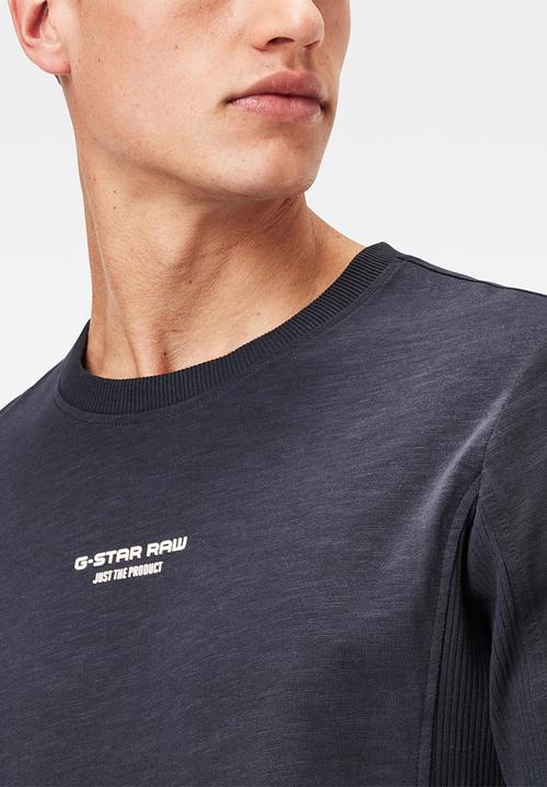 G-STAR - Motac logo r long sleeve tee - navy