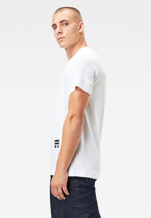 G-STAR - Multi logo+ korpaz r short sleeve tee - white