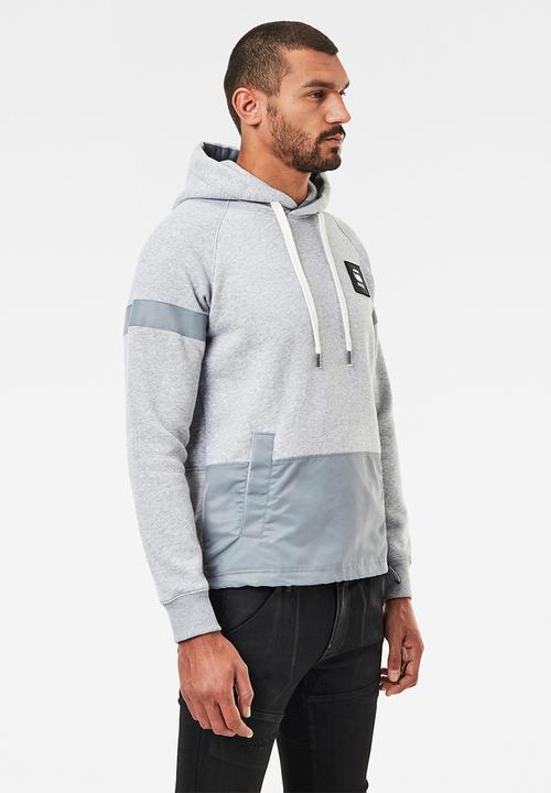 G-STAR - Prisoner mix hdd long sleeve sweat - grey