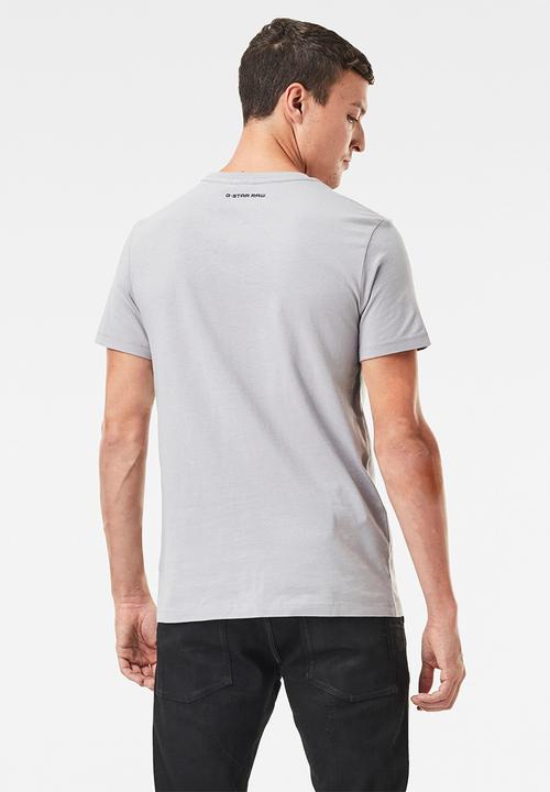 G-STAR - Originals label logo slim r short sleeve tee - grey