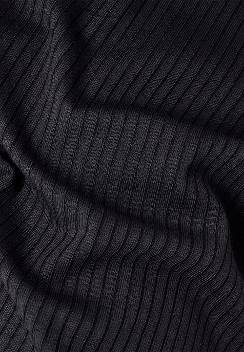 G-STAR - Mock slim dress 1\2 sleeve - black