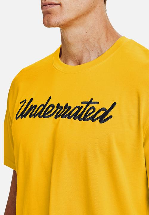Under Armour - Curry embroidered tee - yellow