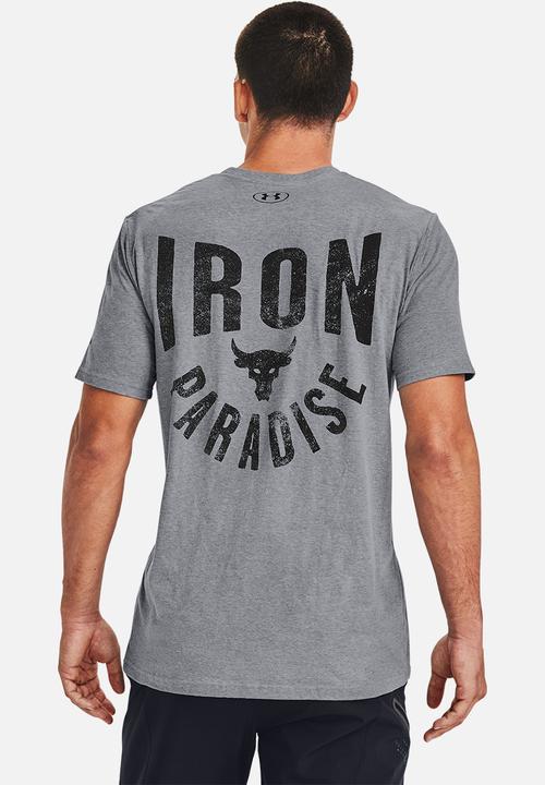 Under Armour - UA Project ROCK  Iron Paradise short sleeve tee - grey