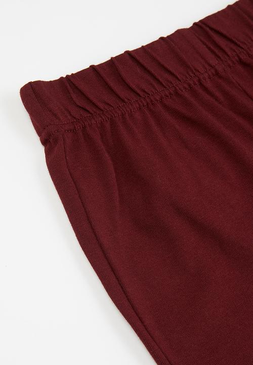 Pop Candy - 2 Pack short tee & shorts pj set - black