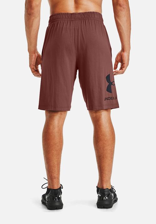 Under Armour - Ua sportstyle cotton graphic shorts - cinna red
