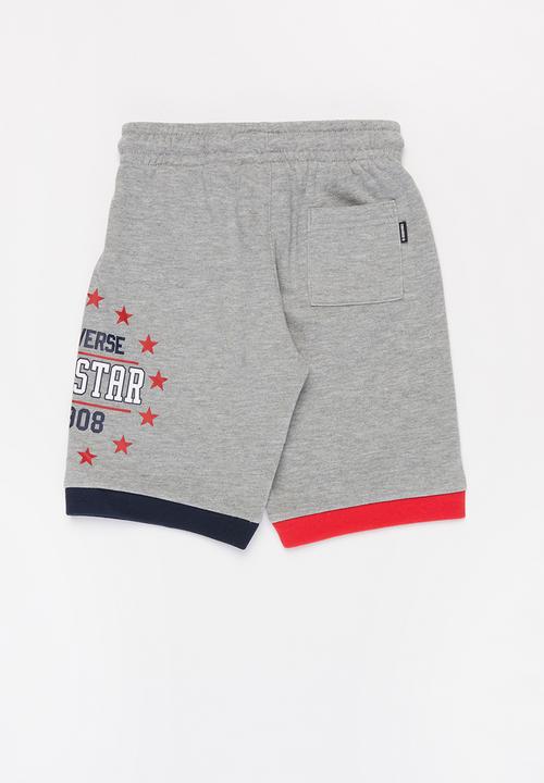 Converse - Colorblock all star short - dk grey heather